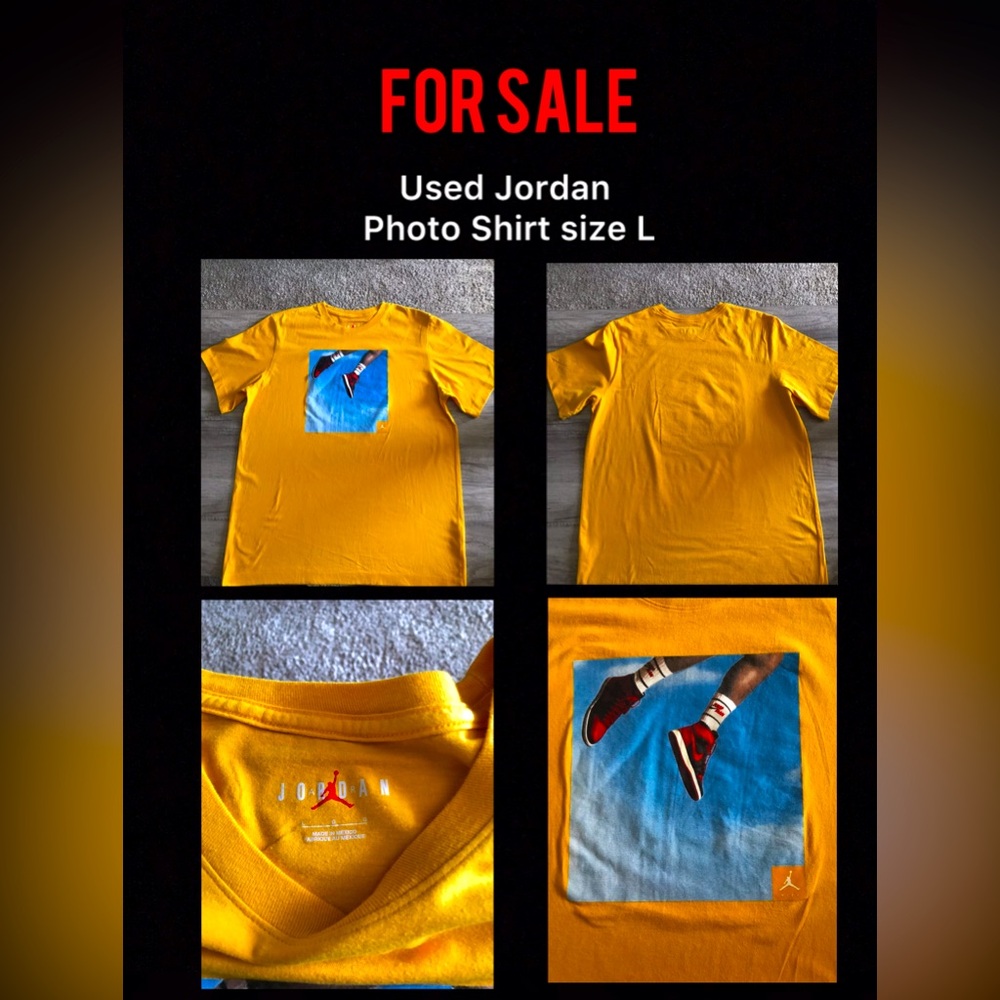 Jordan Jumpman Photo T-Shirt Used size Large